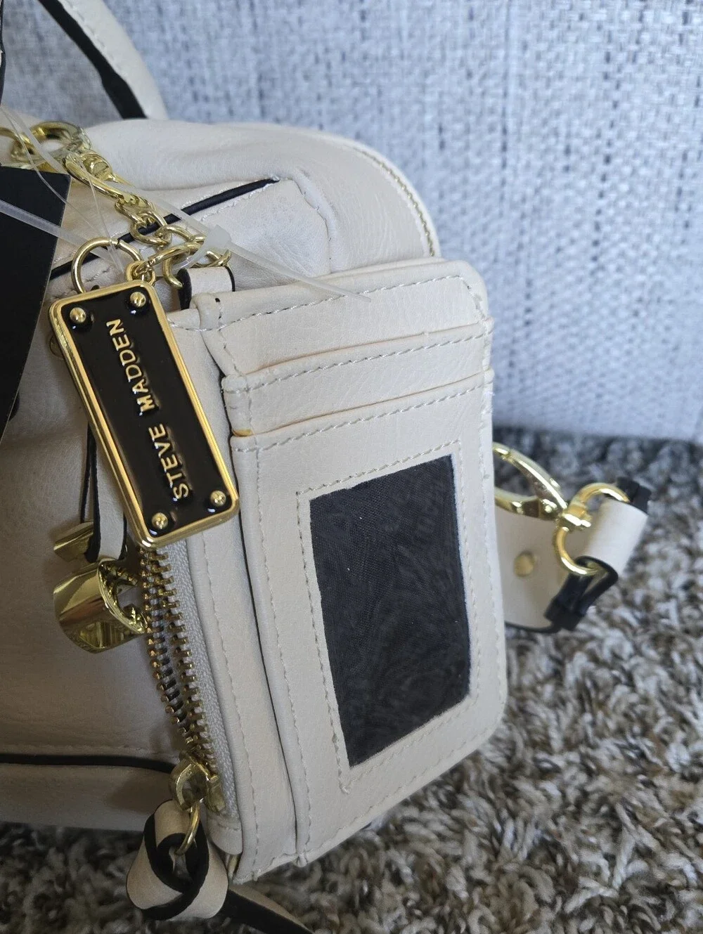Steve Madden Bone Bkenzie  Satchel And Matching ID/Coin Purse